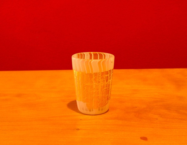 gold sake cup